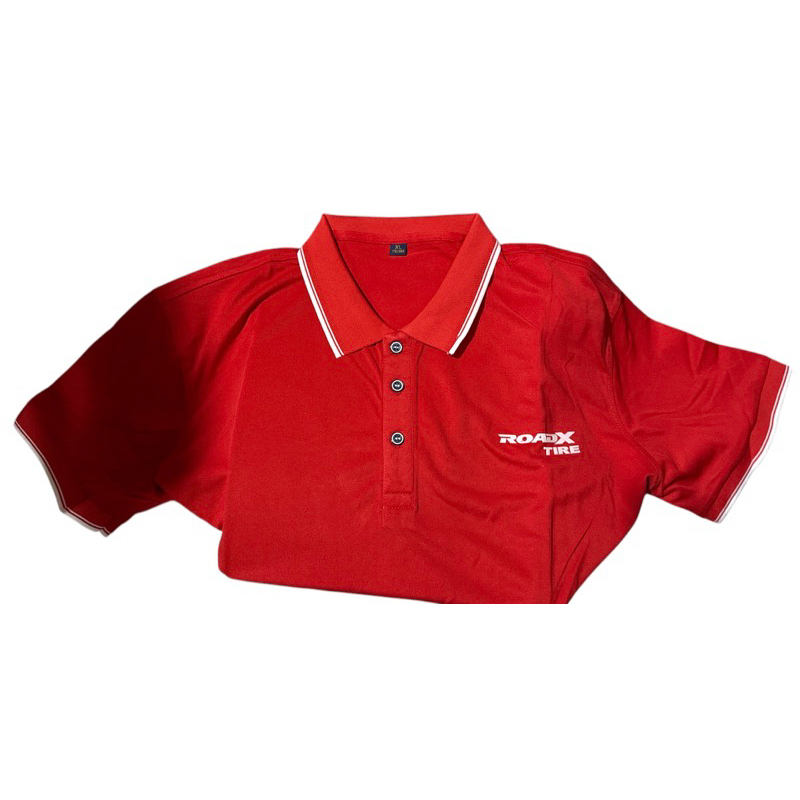 Size XL Roadx Polo T-shirt Tees สีแดง Merah