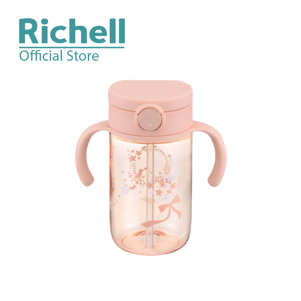 Richell Axstars ถ้วยฟางสําหรับ 7m+ (320ml)