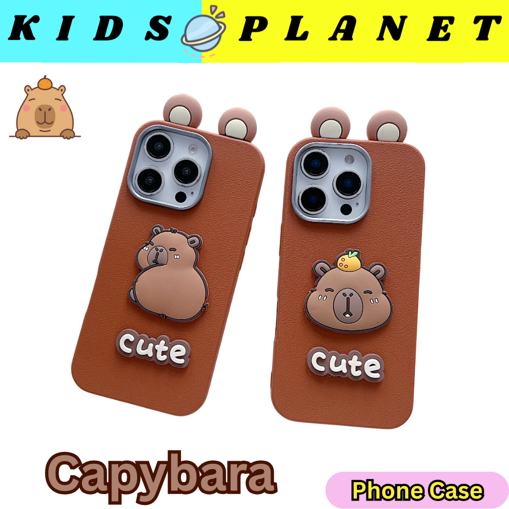 Vivo Y27s Y33s Y33T Y36 Y78 T1x 3D หู capybara เคสโทรศัพท์ sarung telefon capybara เคสโทรศัพท์
