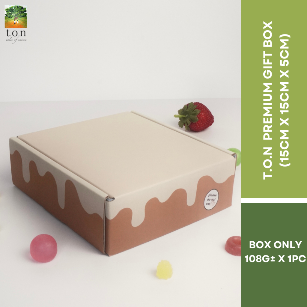 t.o.n Yummy Soap กล่องธีม | บรรจุภัณฑ์ลูกฟูก 3 ชั้น (15 ซม. x 15 ซม. x 5 ซม.)