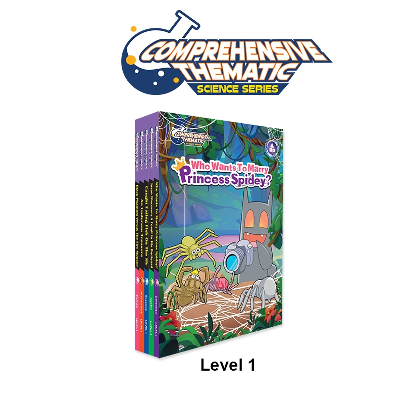Comic Holic Comprehensive Thematic Science Series Level 1-3 Science Comic Collection Set (5 เล่ม)