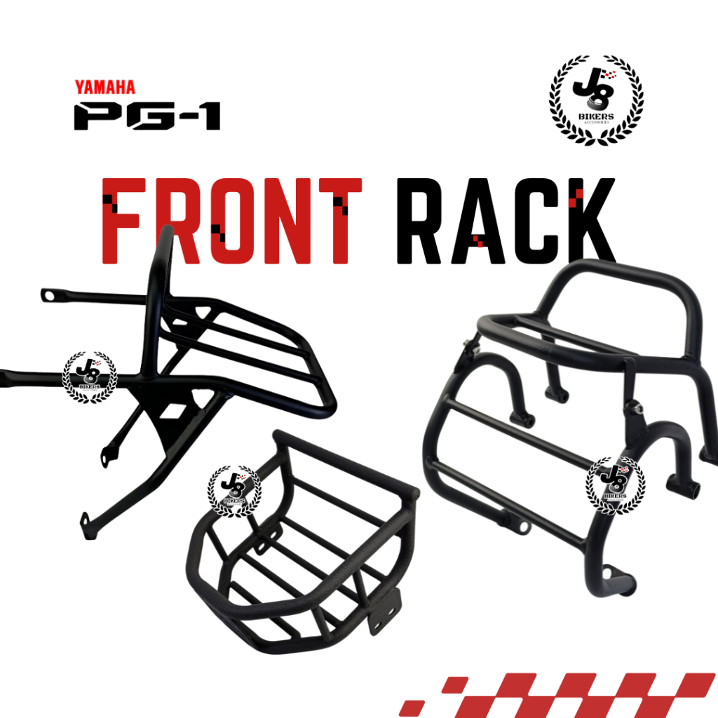 Yamaha PG-1 PG1 ตะกร้าแร็คด้านหน้า Monorack ไฟหน้าฝาครอบ Bakul Depan Carrier อุปกรณ์เสริม