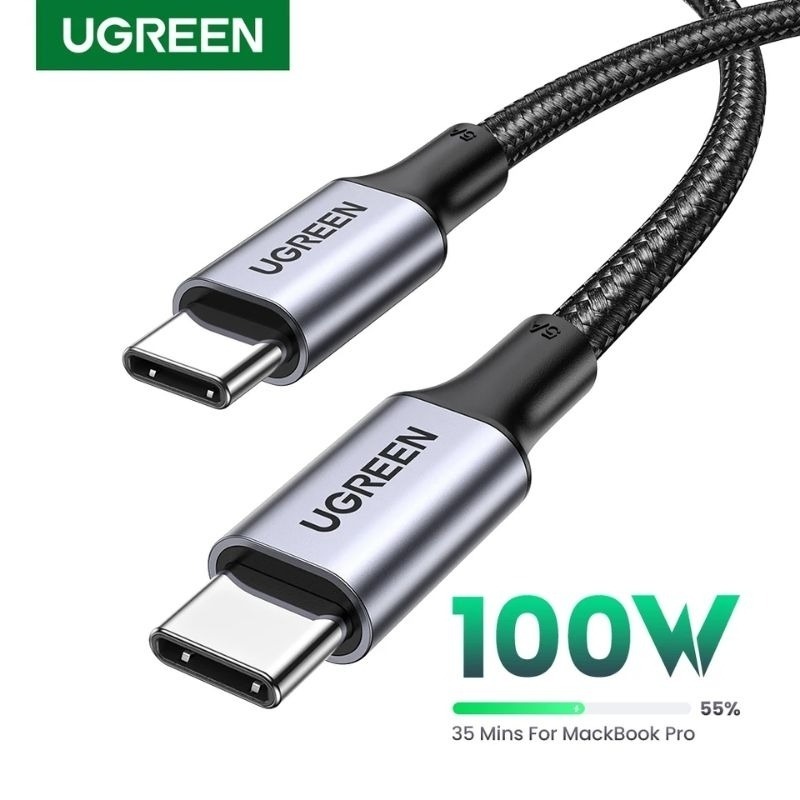 UGREEN 100W สาย USB-C 5A Type C 100W PD สายชาร์จ