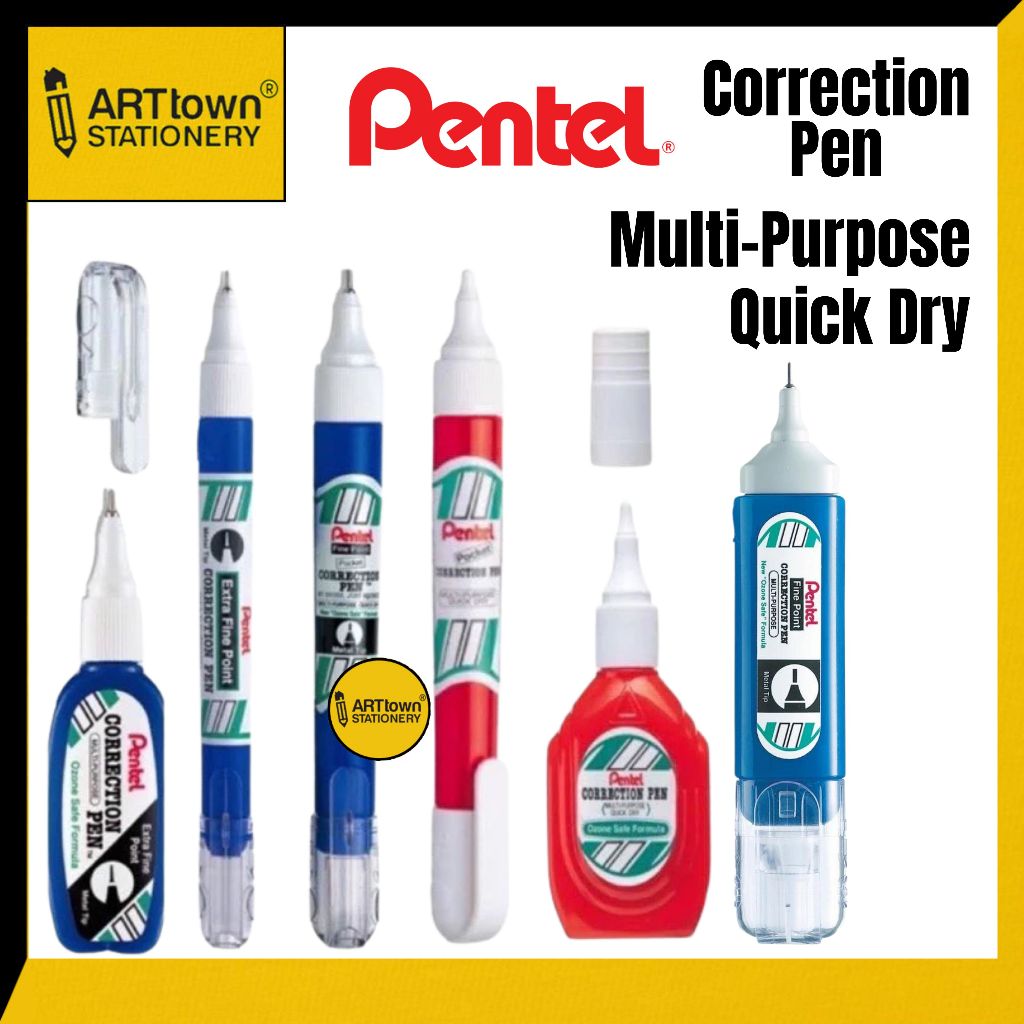 ปากกาลบคําผิด Pentel Liquid Paper Correction Fluid