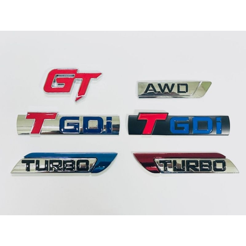 X50 X70 ป้ายด้านหลัง Metalic Bonnet Emblem โลโก้ Trunk Belakang TGDI AWD TURBO GT Proton
