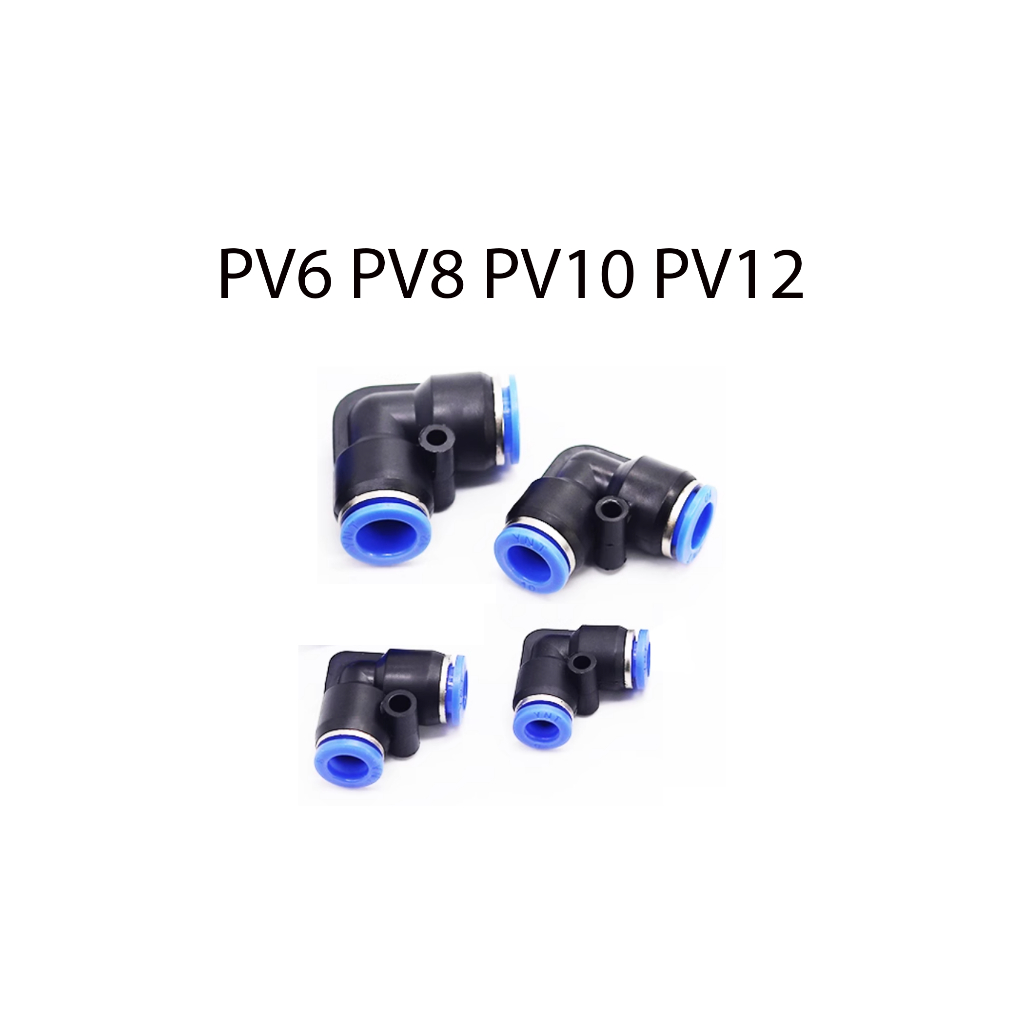 นิวเมติกข้อต่อท่ออากาศท่อ Quick Release Connector Penyambung PV6 PV8 PV10 PV12