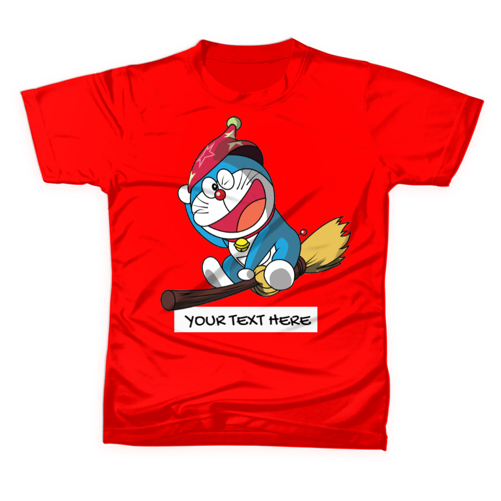 DOREMON Kids T-shirt Custom Name / Text - Casual Present Birthday