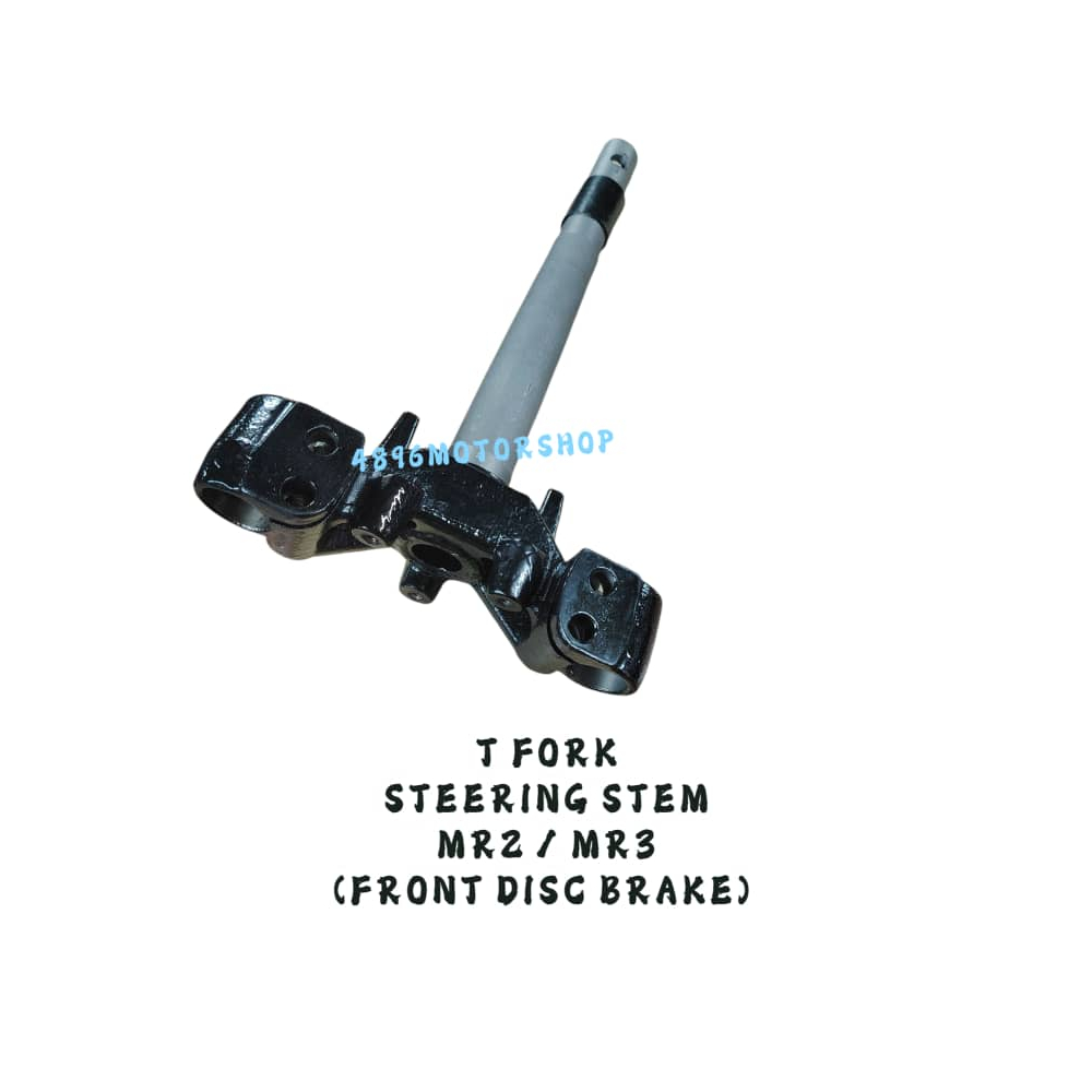 T-FORK STEERING STEM MR2 MR3 DISC DRUM MR 2 3 CICK สีแดง T FORK