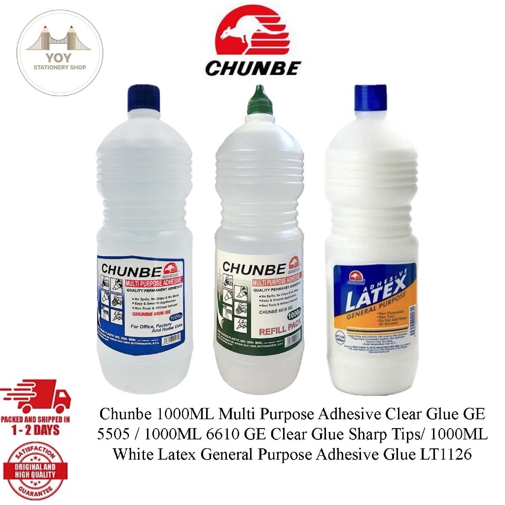 Chunbe 1000ML กาวอเนกประสงค์กาวใส GE 5505 / 1000ML 6610 GE กาวใส Sharp เคล็ดลับ/ 1000ML สีขาว Latex 