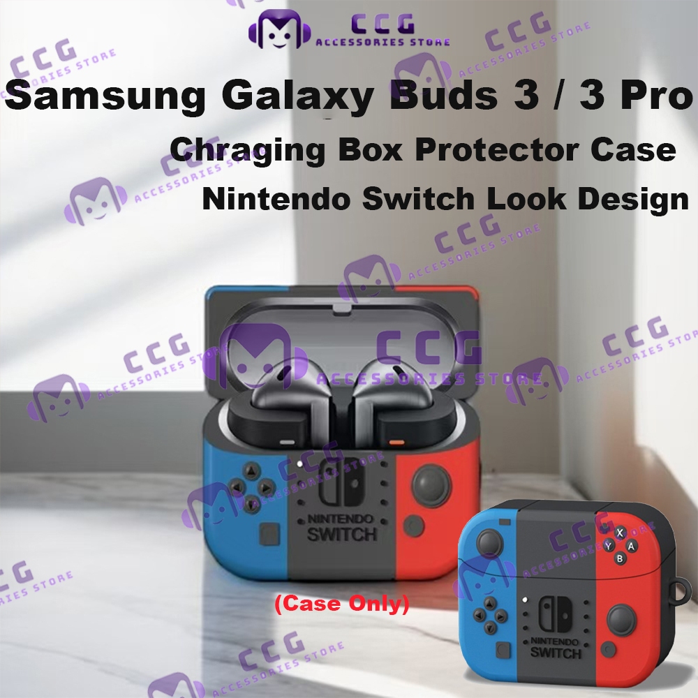 Samsung Galaxy Buds 3/3 Pro Buds 3 FE Case Nintendo Switch Look Chraging Box Cover Samsung Buds3/3 P