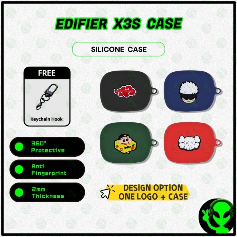เคส Edifier X3S หูฟังไร้สายเกราะป้องกันเคสซิลิโคนอ่อนนุ่มฝาครอบหูฟัง