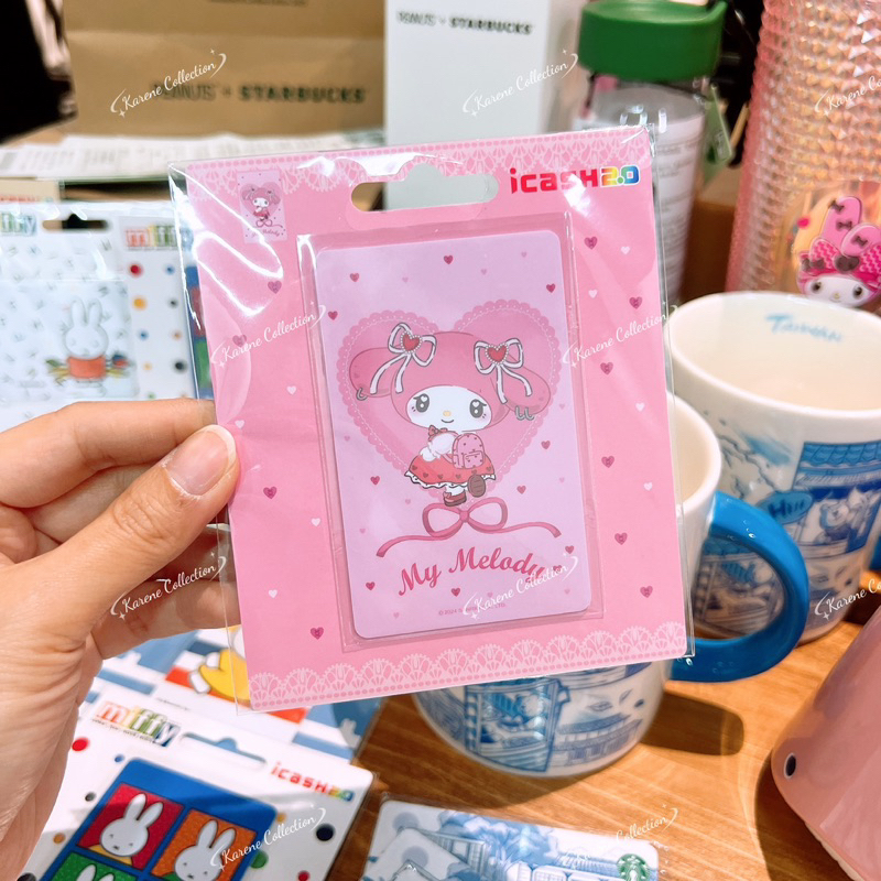 Sanrio Taiwan Sakura Cherry Blossom 2024 คอลเลกชัน My Melody icash 2.0 Easy Card Pass ไต้หวัน三丽 ดอกไ