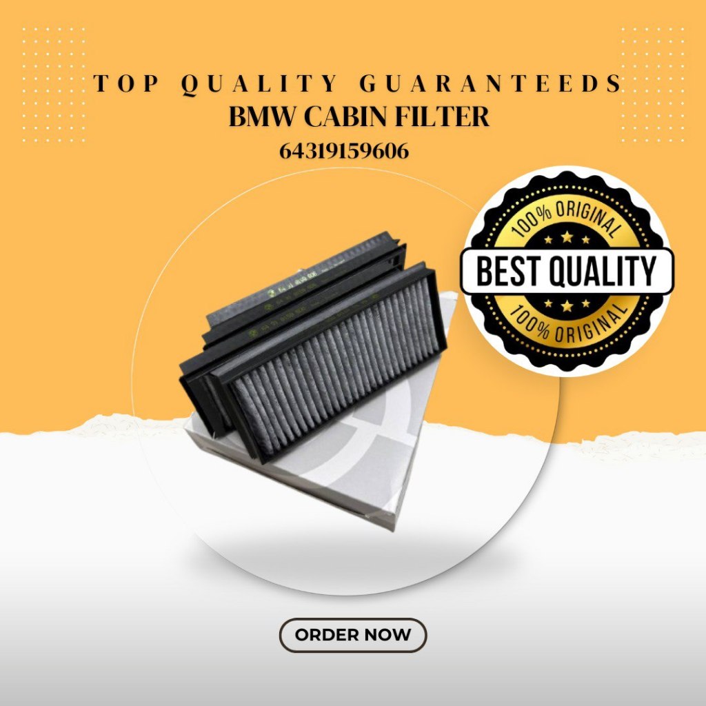 64319159606 Cabin Air FILTER เปิดใช้งานคาร์บอนกรอง E90 3 Coupe E92 ชุด 4 ชิ้น N52NB25 N55B30 N47B20 