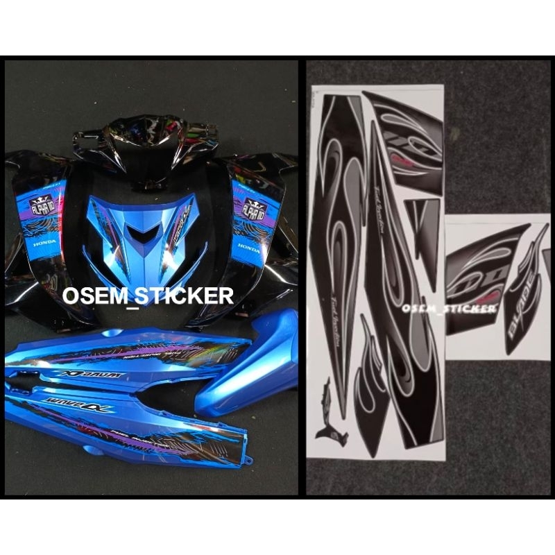 สติ๊กเกอร์ HONDA BLADE/WAVE ALPHA 110 V1 V2 V3 V4 V5/ BLADE 110/ WAVE 110 ALPHA API VIRAL/BUTTERFLY