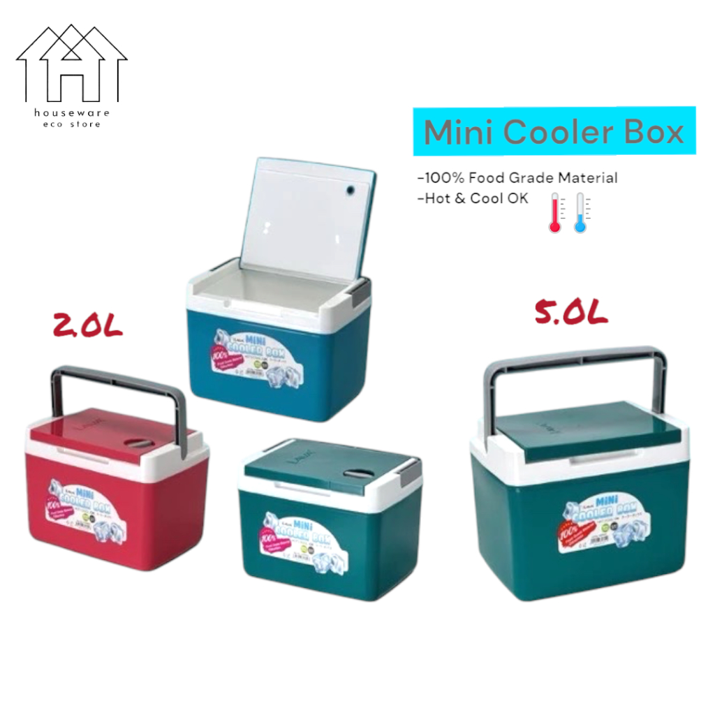 (2L & 5L) Lava Mini Ice Bucket Mini Cooler Box Ice Box กล่องปิคนิค Baldi Ais Tong Ice batu Ais Conta