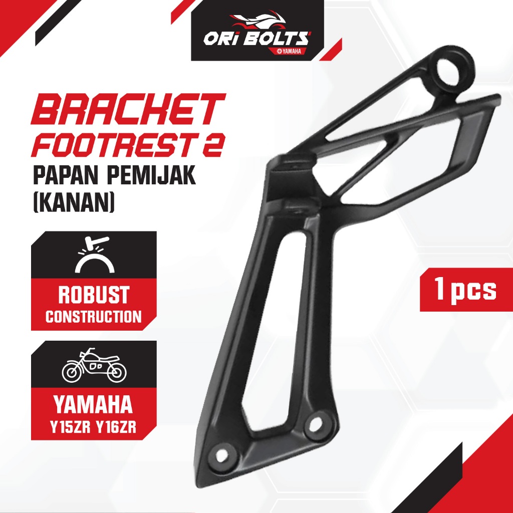 B17-F7462-00-P0 Yamaha Y16 Y15 (3137) V1 V2 ขายึดพักเท้าหลังขวา Papan Pemijak Kanan