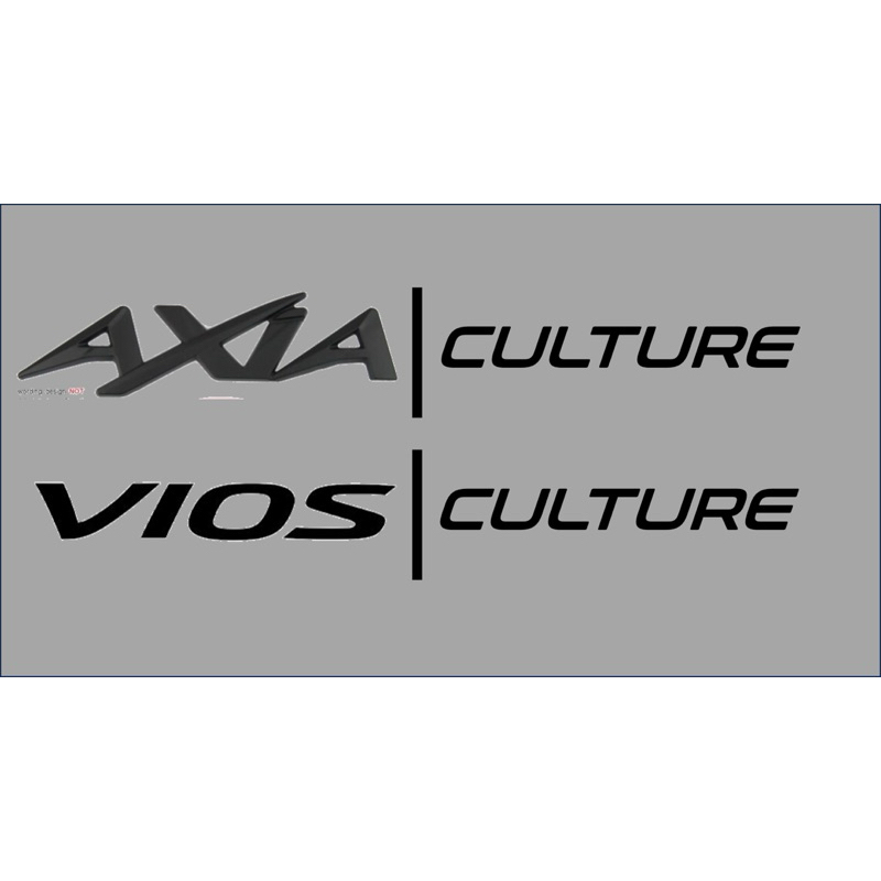 Perodua Axia Culture Vios Dugong Culture Car Sticker พรีเมี่ยม