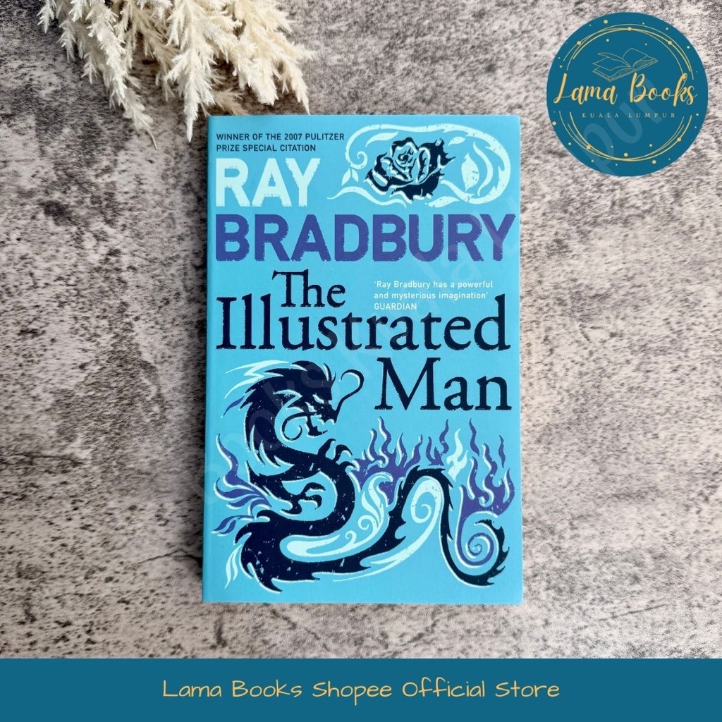 Lama Books : Fiction Ray Bradbury: The Illustrated Man, Science Fiction Fantasy Book ในภาษาอังกฤษ มื
