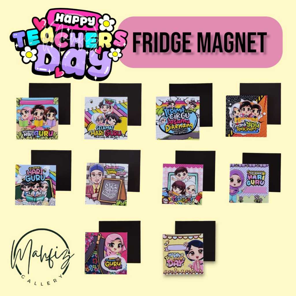 2026 HADIAH HARI GURU HADIAH BAJET FRIDGE MAGNET Hari Guru Hadiah Hari Guru วันครู