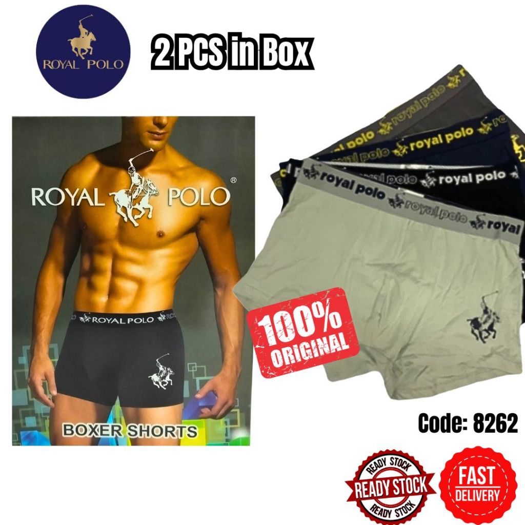 2in1 8262 Royal Polo ชุดชั้นในชายผู้ชาย Boxer Seluar Dalam Lelaki