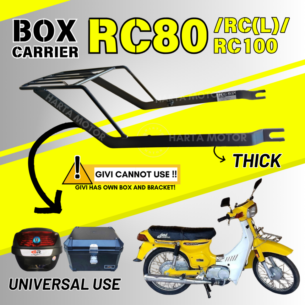 MODENAS RC80 OLD RC80L ใหม่ RC100 กล่องหลัง MONTRACK กล่อง CARRIER KAKI HEAVY DUTY PVC KOTAKANG RCL RC 80 RC 100