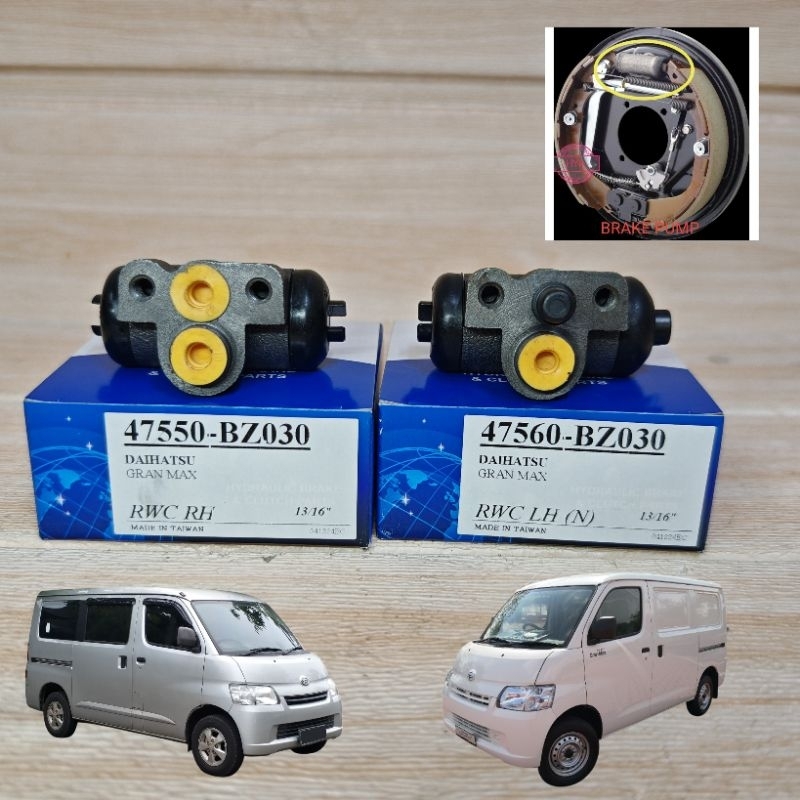 DAIHATSU GRAND VAN MAX ชุดปั๊มเบรกด้านหลัง (1PAIR-2PCS) 47550-BZ030 47560-BZ030