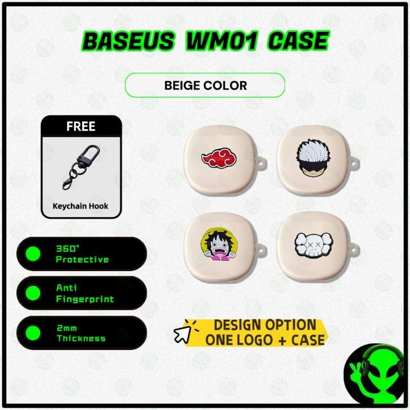 Baseus WM01 กรณีหูฟังเกราะป้องกัน Soft TPU หูฟังปลอก Baseus Bowie Wm01 กรณี