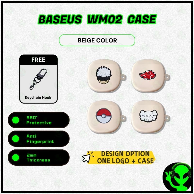 Baseus Bowie WM02 กรณีหูฟังเกราะป้องกัน Soft TPU หูฟังปลอก Baseus Wm02 กรณี