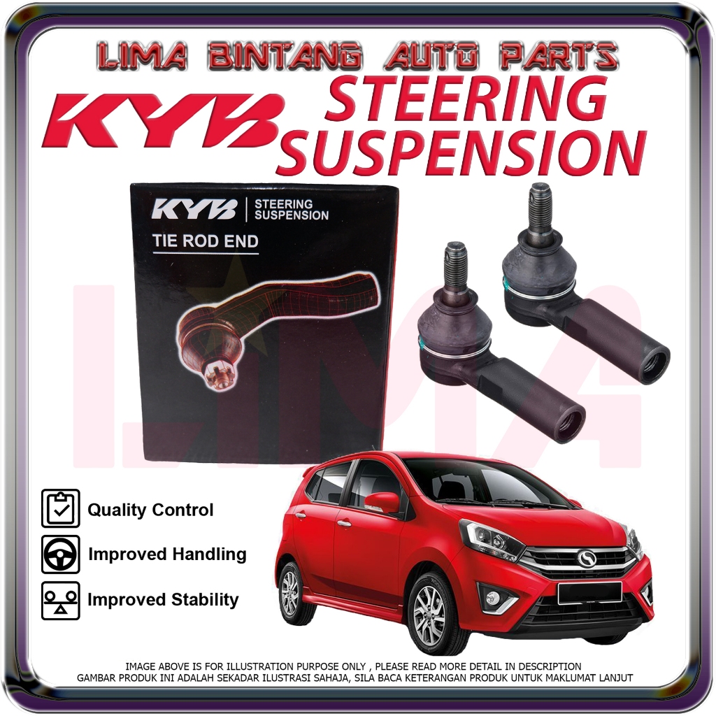 Perodua Axia Tie Rod End Heavy Duty KAYABA KYB