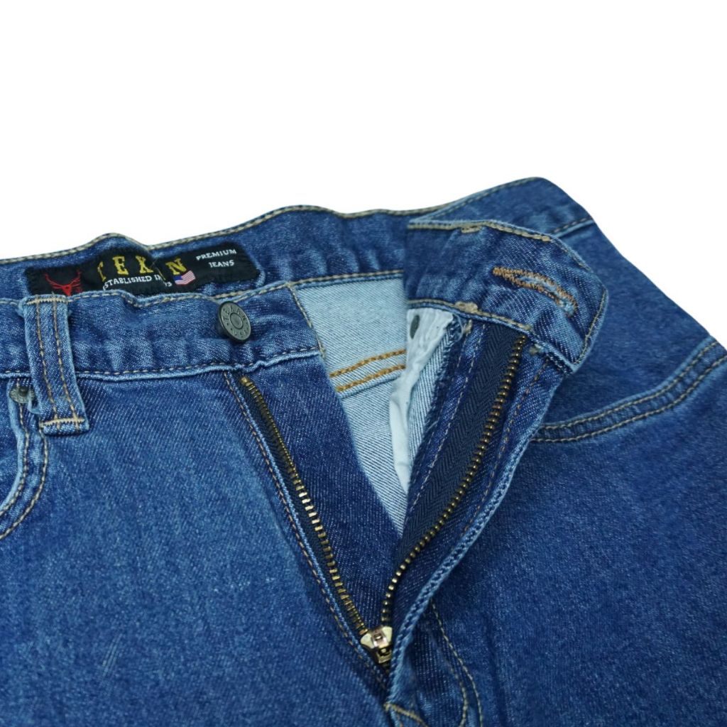 TEXAN กางเกงยีนส์เดนิมทรงตรงบาง 888-M167, TEXAN Seluar Jeans Denim Slim Lurus 888-M167