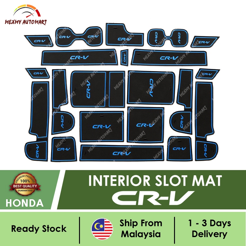 Honda CRV 2021 2022 2023 ช่องภายในแผ่นกันลื่นอุปกรณ์เสริมในรถยนต์Bodykitเครื่องประดับKereta 2024 202
