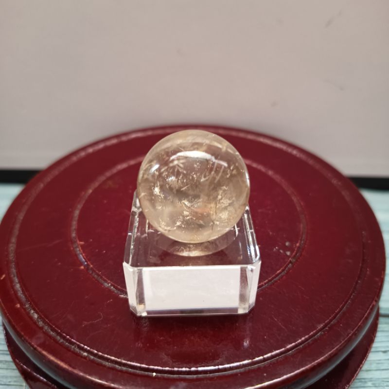Cb 17 Natural citrine Quartz คริสตัลบอล 22gram