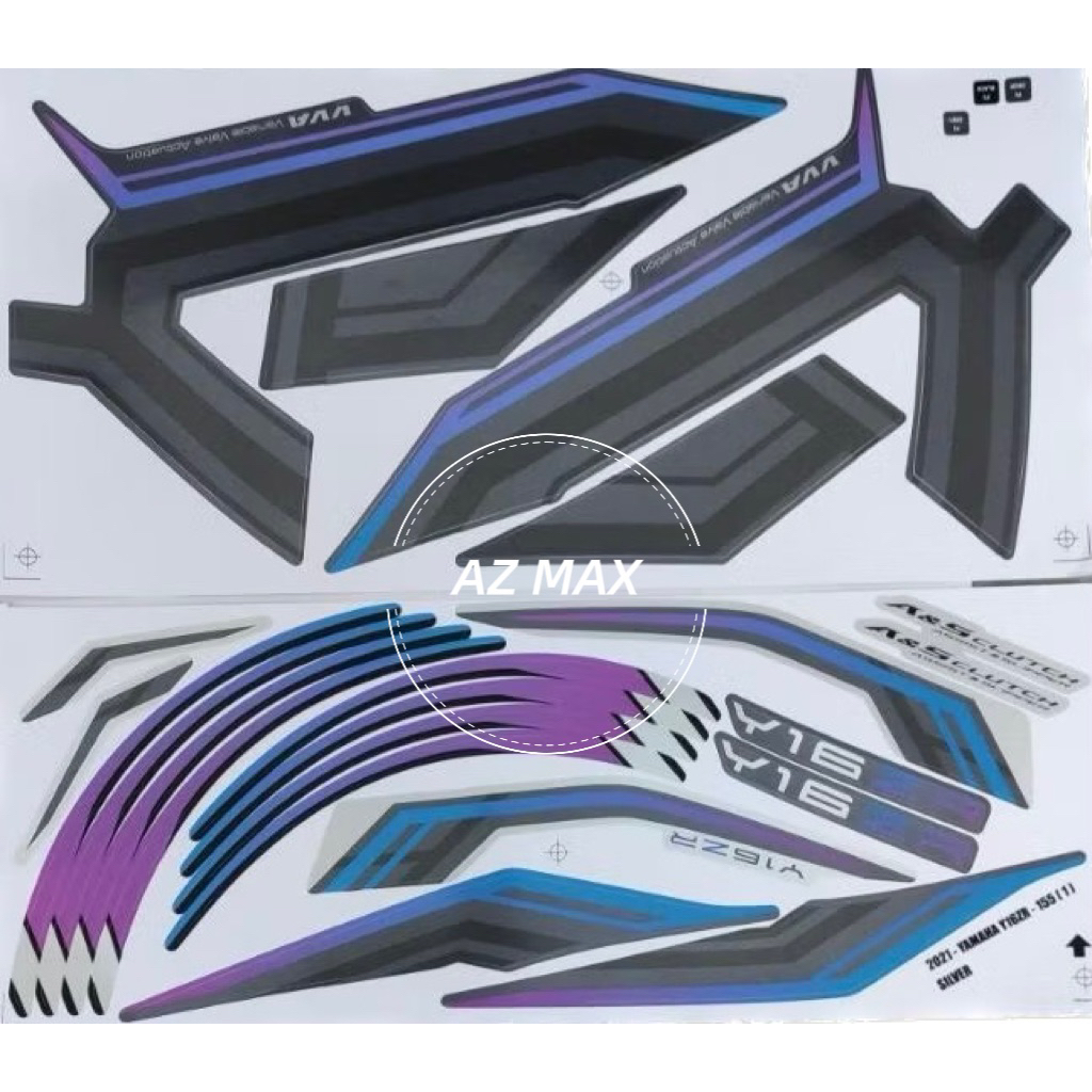 Y16 Y16ZR 155 YAMAHA BODY COVER STICKER STRIPE SET (1)
