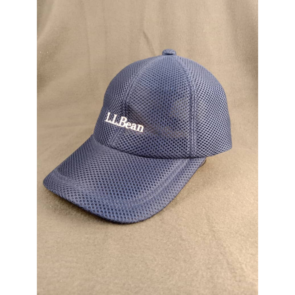 LL Bean Mesh หมวกแบบปรับได้ขนาดเดียวเหมาะกับสีน้ําเงินมือสอง
