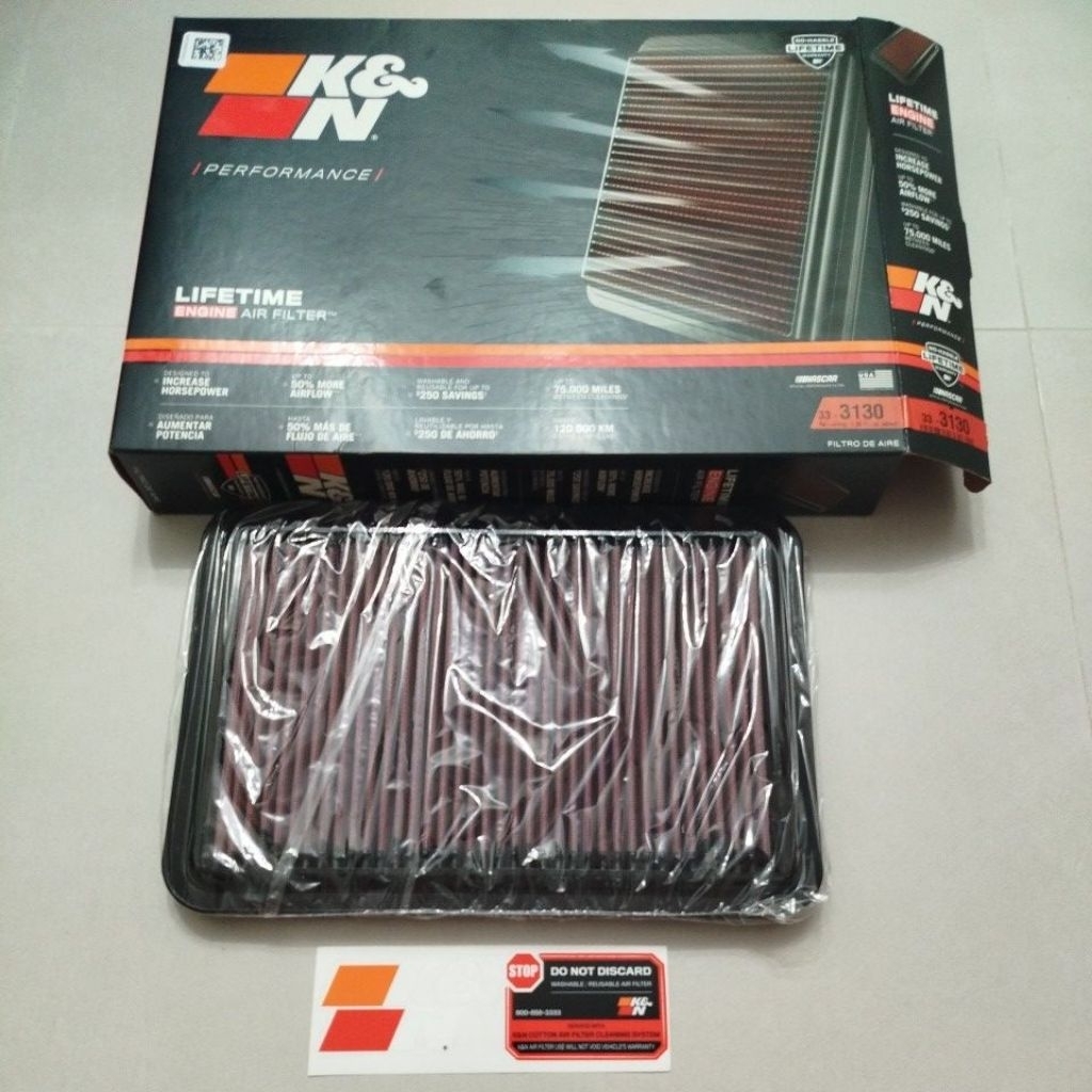 [จัดส่งจาก JB] K&N 33-3130 Suzuki Swift Sport ZC33S 1.4 เครื่องยนต์ K&N Drop-In กรองอากาศ