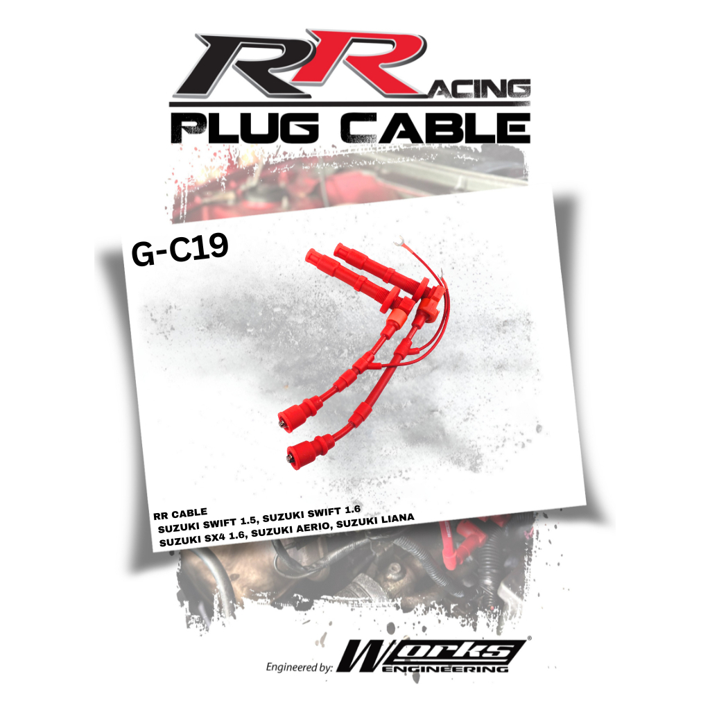 สาย RR - (G-C19) A102-3 สําหรับ Suzuki Swift / SX4 / Aerio / Liana (1.5 / 1.6 M15A/M16A)