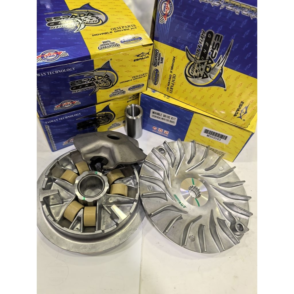 ESPADA NVX155 V1 V2 NMAX V2 ด้านหน้า CVT PULLEY ASSY COMP .MOVABLE DRIVE KIT , FRONT AUTO CLUTCH SET