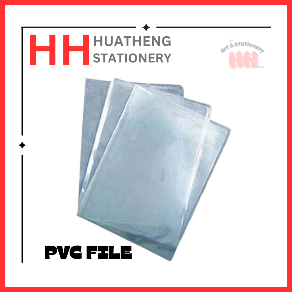 [1PC] แฟ้มโฟลเดอร์ใส A4 แฟ้มใสเอกสาร PVC / รูปทรง L / รูปทรง U / รูปทรง C (ขนาด A4)