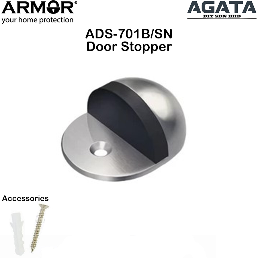 เกราะโดมประตู STOPPER พร้อมยาง (ADS-701B/SN)