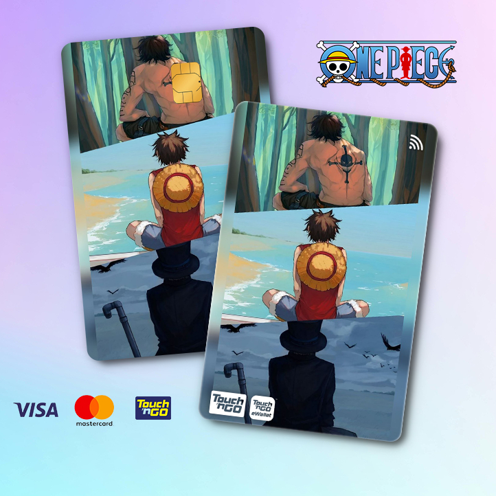 ONE PIECE - TOUCH N GO STICKER CARD / ฝาครอบสติ๊กเกอร์ ATM, การ์ด TNG, การ์ด ATM