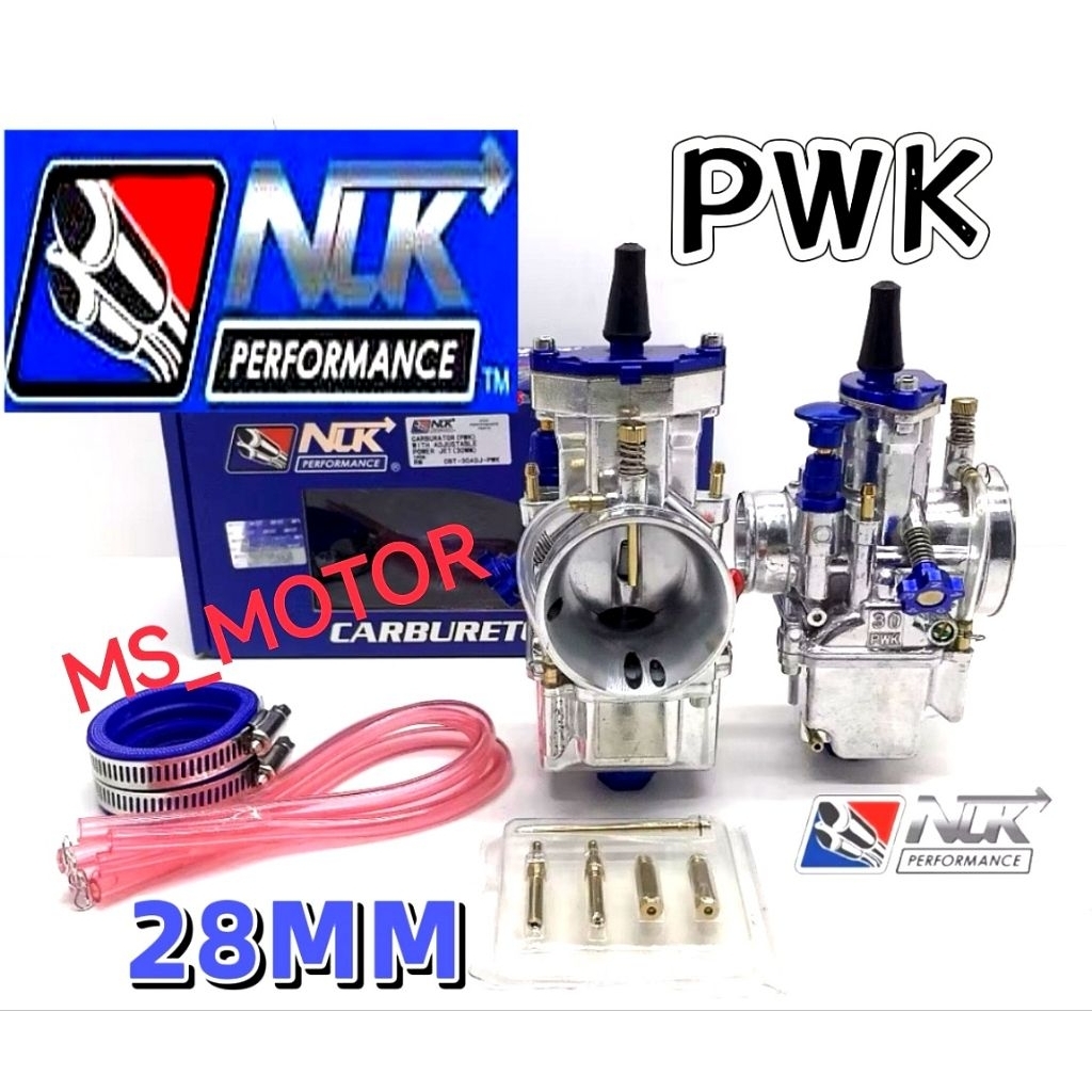 NLK RACING CARBURETOR PWK 28MM ADJUSTER POWER JET KARBURETOR NLK PERFORMANCE
