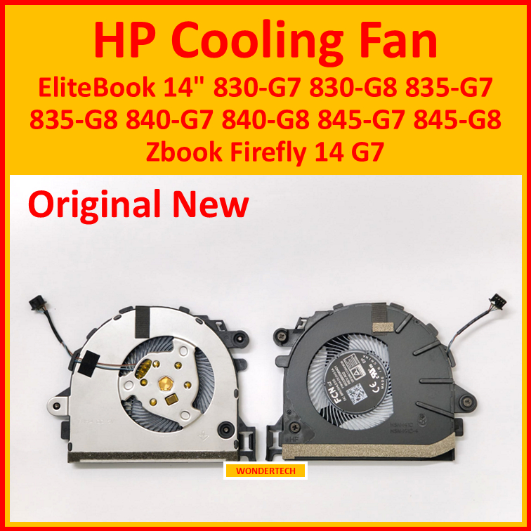 HP EliteBook 14" 830-G7 830-G8 835-G7 835-G8 840-G7 840-G8 845-G7 พัดลมระบายความร้อน CPU Zbook Firef