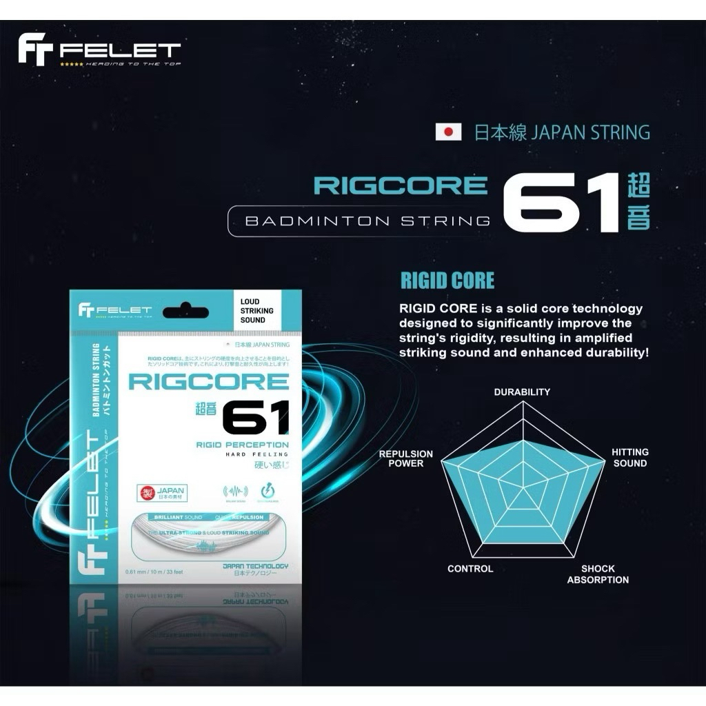 สายแบดมินตัน FELET RIGCORE 61