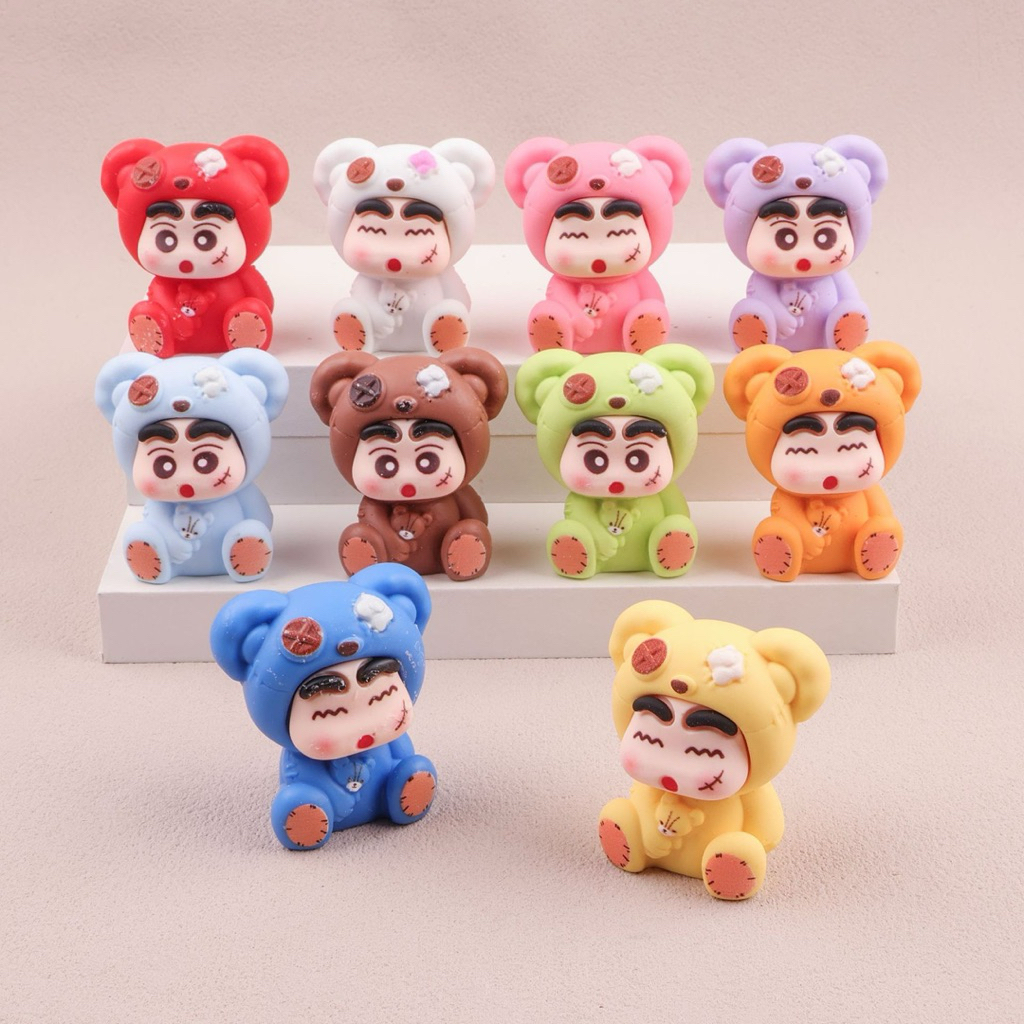 立体/透明布 doll 小新 Color/Crystal PlushBear SinChan - GAME TIKAM / BLIND BOX GAME / 袋游
