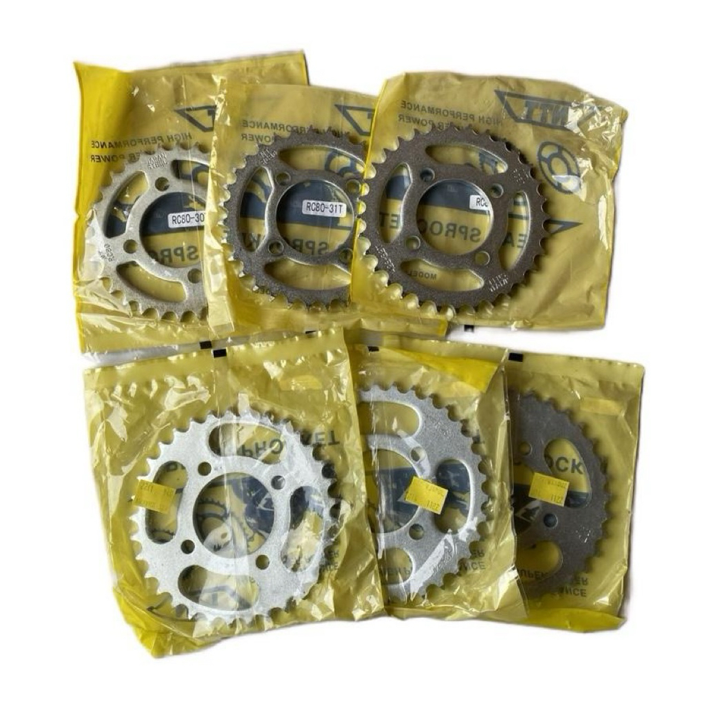 RC80 RC100 RG110 RGS RGV BELANG SMASH REVO FR80 BEST RAIDER 428 SPROCKET BELAKANG ด้านหลังหมุน 428 (30T~35T)