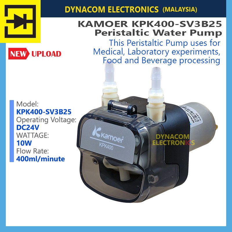 KAMOER KPK400-SV3B25 Peristaltic Dosing Self-Priming Pump / ปั๊มน้ํา [Pam Air Peristaltik]