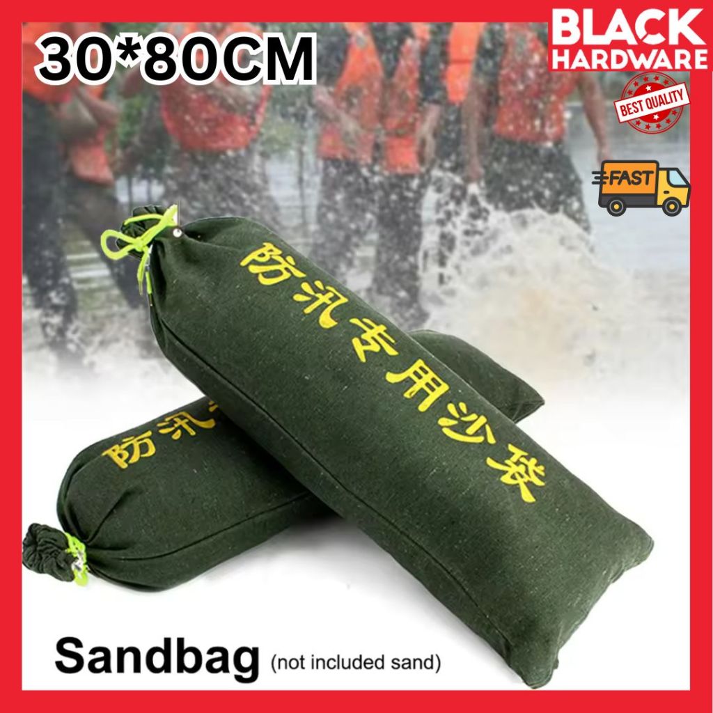 สีดําฮาร์ดแวร์ Sandbag Sand Bag Guni Besar 麻袋 Gunny Bag Gunny Sack Karung Guni Bag กระเป๋าผ้าแคนวาสก