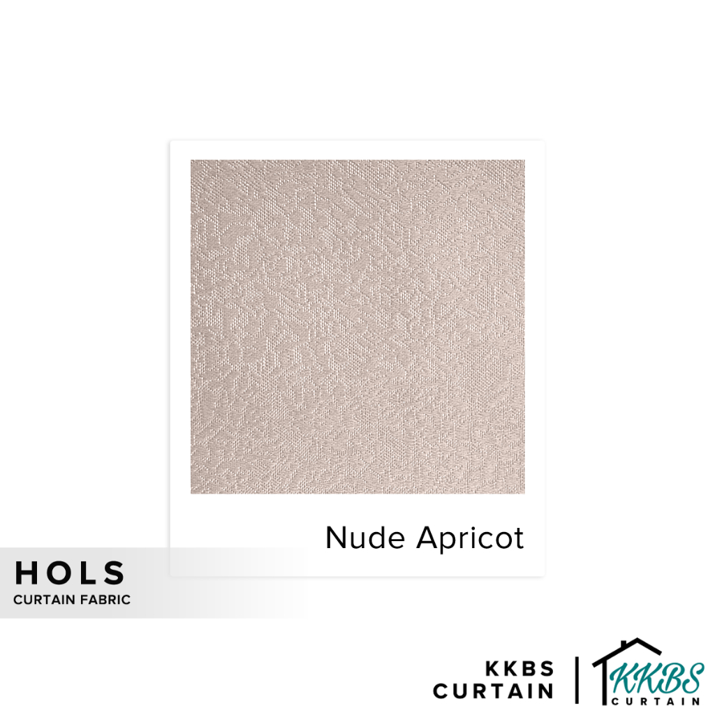 KKBS CURTAIN Hols Fabric Cut by Meter - แอปริคอทนู้ด (126")