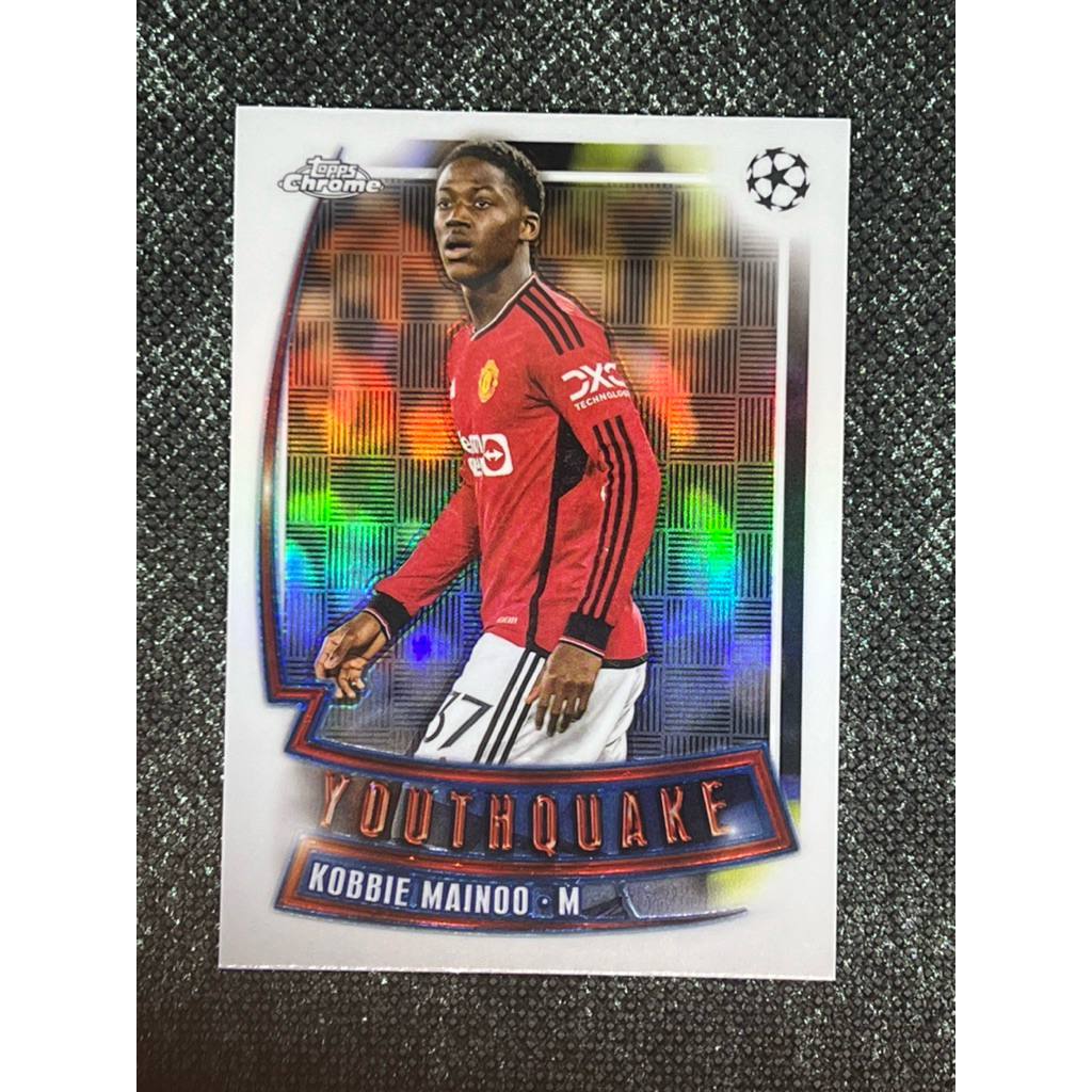 2023-24 Topps Chrome UEFA Champions League Youthquake Insert - Kobbie Mainoo