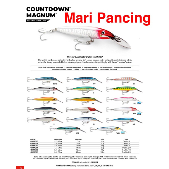 RAPALA CDMAG22 MAGNUM SINKING